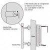 SMARTSTANDARD 2PCS Heavy Duty 12 Inch Sliding Barn Door Handle,