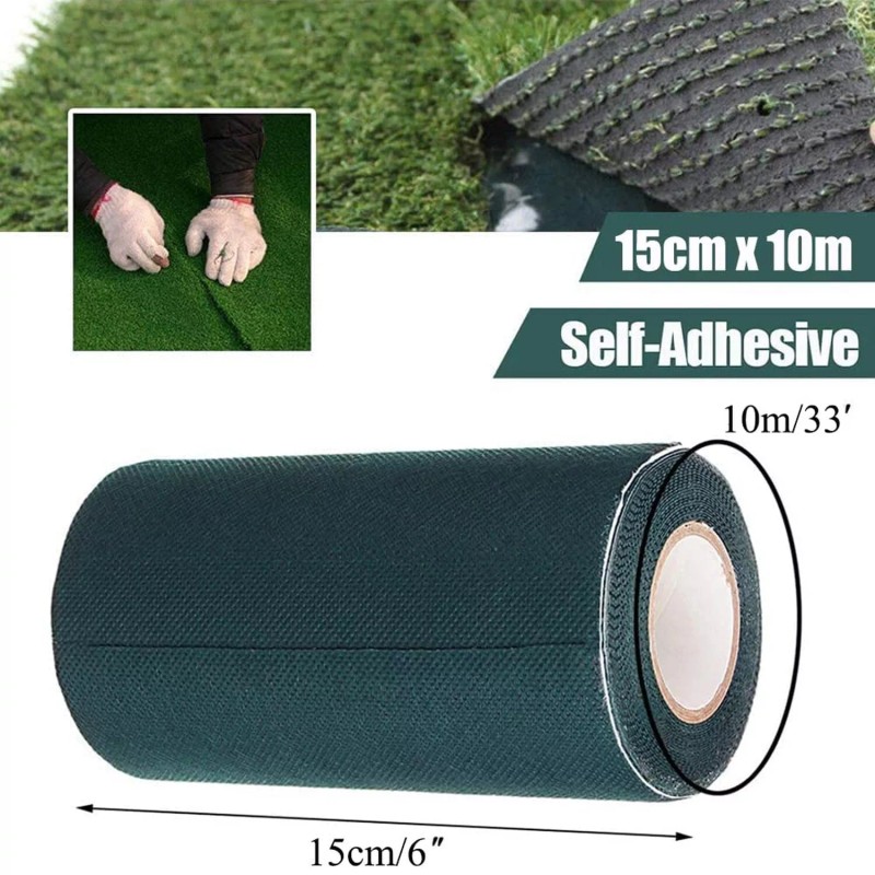 TYLife Artificial Grass Self-Adhesive Seaming Turf Tape Lawn,Carpet Jointing 6"
