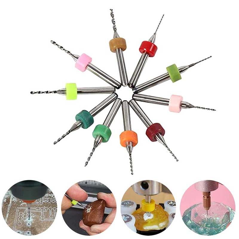 Saipor 1.1-2.0mm PCB Drill Bit, CNC Engraving Drill Bit, Carbide
