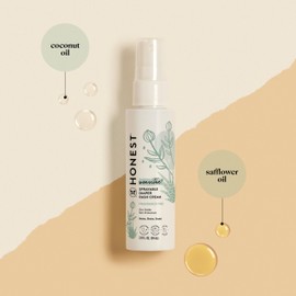 The Honest Company The Honest Company Baby Diaper Rash Cream Spray | Moisturizing + Calming Zinc Oxide | Hypoallergenic, Dermatologist Tested, Cruelty Free | 2 fl oz