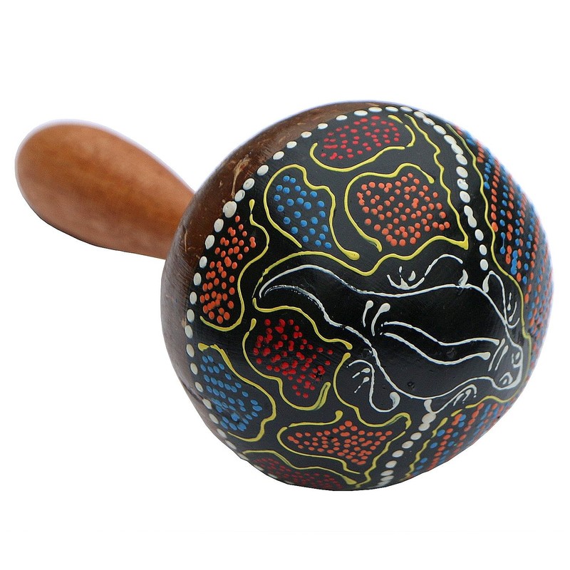 Maraca Mus102 Folding Rattle Coconut Musical Instrument