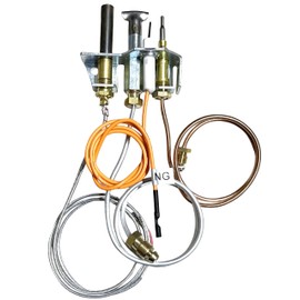 25660/4021-732 Pilot Assembly Natural Gas (NG) for Heatilator, Heat-N-Glo and Quadrafire Stove & Fireplace, Replacement Natural Gas Pilot Assembly for Heatilator GNDC33, GNDC36