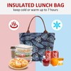 Gloppie Insulated Lunch Bags with 9L Large Capacity and Foldable,