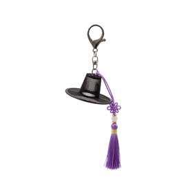 God Keyring Korean Traditional Tassel Bag Ring Traditional Goods Korean Souvenirs Cerulean Emerald Random Delivery Color Random / 갓 키링 한국전통 태슬 가방고리 전통굿즈 한국기념품 뇌록색 에멜랄드 랜덤발송 색상 랜덤
