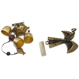 GARASANI Zinc, Steel Bell - Door Bell, Doorbell for Decoration, Front Door, Interior, Exterior Decor, Gold (Bokjory)
