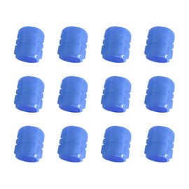 12PCS Fluorescent Car Tire Valve Stem Caps, Luminous Wheel Valve Tire Air Cover, Illuminated Dustproof Corrosion Resistant, Auto Accessories Fit for Motorcycles, SUV, Trucks, Bicycles (Blue/12PCS)