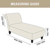 Topchances Jacquard Chaise Lounge Cover Stretch Armless Chaise Lounge Slipcover