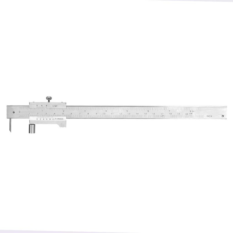 Portable Vernier Caliper, Stainless Steel Measuring Tool 0-200mm Range with