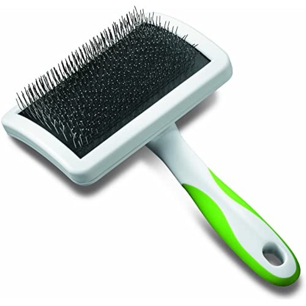 Andis 65710 Self-Cleaning Animal Slicker Brushes with Curved Stainless-Steel Bristles