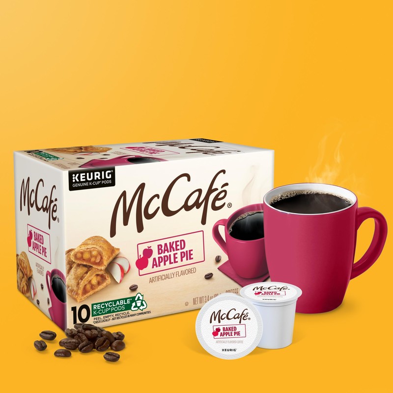 McCafe Baked Apple Pie Coffee, Keurig Single Serve K-Cup Pods,