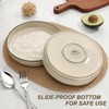 Herogo Large Wide Shallow Pasta Bowls Dishes Set of 4,