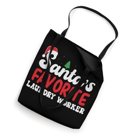 Santa's Favorite Laundry Worker Christmas Pajamas Tote Bag