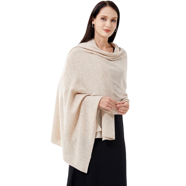 RYYOYY Luxury 100% Cashmere Wrap Soft Scarf Stole Knitted Shawl