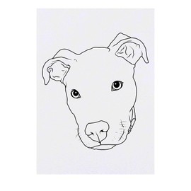 'Pit Bull Terrier' Temporary Tattoo - Water Resistant, Skin-Safe, Non-Toxic Transfer (TO00079307)