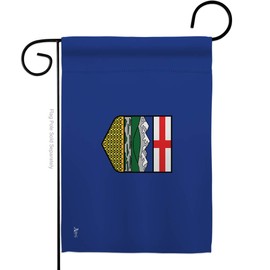 Canada Provinces Alberta Garden Flag Regional Canadian Territories Region Country Particular Area Small Decorative Gift Yard House Banner Made in USA 13 X 18.5