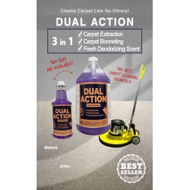 JANILINK JL Dual Action Carpet & Bonnet Shampoo 1 Gal (Pack of 2)