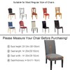 JunYito Chair Covers, Set of 4 or 6, Elastic Universal