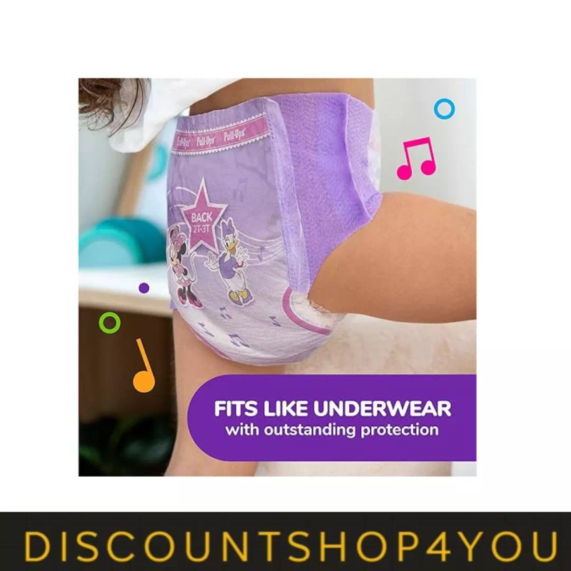 Huggies Pull-Ups Girls' Potty Training Pants, 2T-3T (16-34 lbs), 94