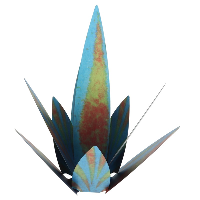 9PCS Tequila Rustic Sculpture Waterproof DIY Metal Agave Plant for