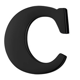 HONEY BEAR 1 Piece Letter Brooch Pins A to Z for Men/Women Suit Shirt, Business Wedding Gift, Black, Copper