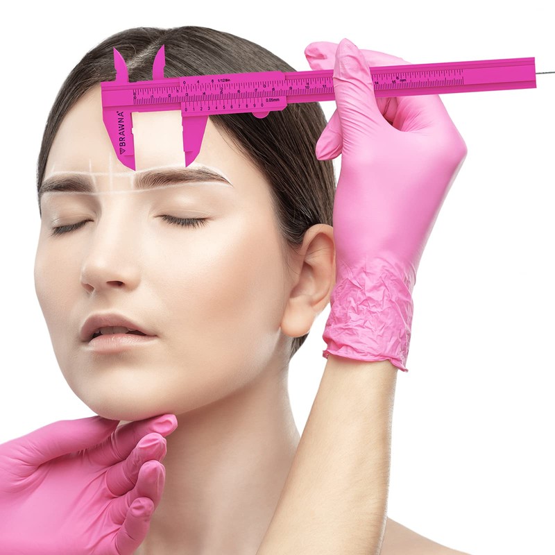 BRAWNA 1 Pc Brow Pro Measuring Tool with 1 Eyebrow