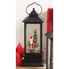 Raz Imports 11" Santa with Tree Lighted Water Lantern with