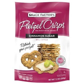 Snack Factory Pretzel Crisps, Cinnamon Sugar (Pack of 2)