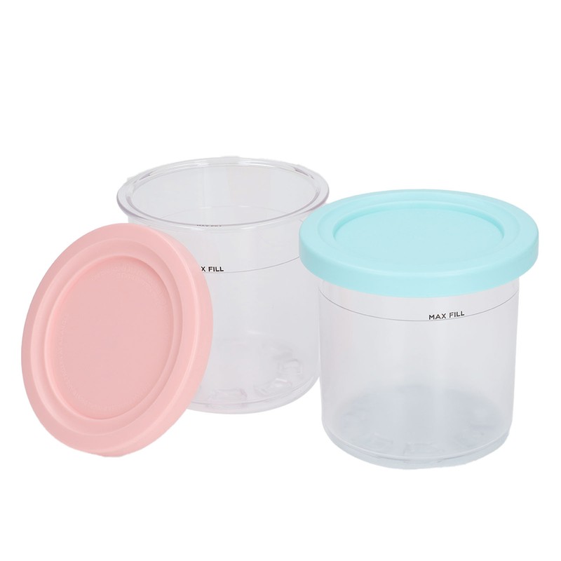 Ice Cream Pints Transparent Reusable Pints Homemade Ice Cream Container