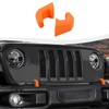 SQQP Bumper Tow Hook Covers 2Pcs Compatible with 2007-2018 Jeep