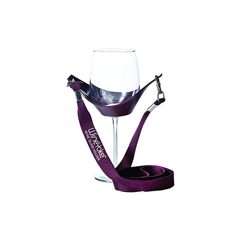 WineYoke Party Time Hand Free Wine Glass Holder Necklace -