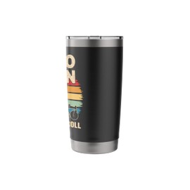 Zero Turn Retro Lawn Mower Dad Father's Day Design Stainless Steel Insulated Tumbler