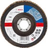 Bosch 2608603657 Angulated K60 Flap Disc for Metal, 0 V,