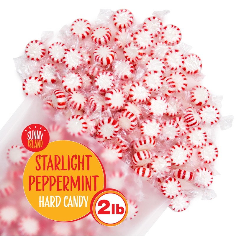 Starlight Mints Peppermint Candy | 2 Pound Bag, About 180