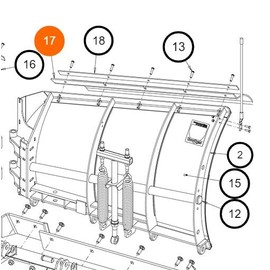 SnowDogg Part # 16120172 - VX85 Formed Poly Snow Deflector Passenger Side…