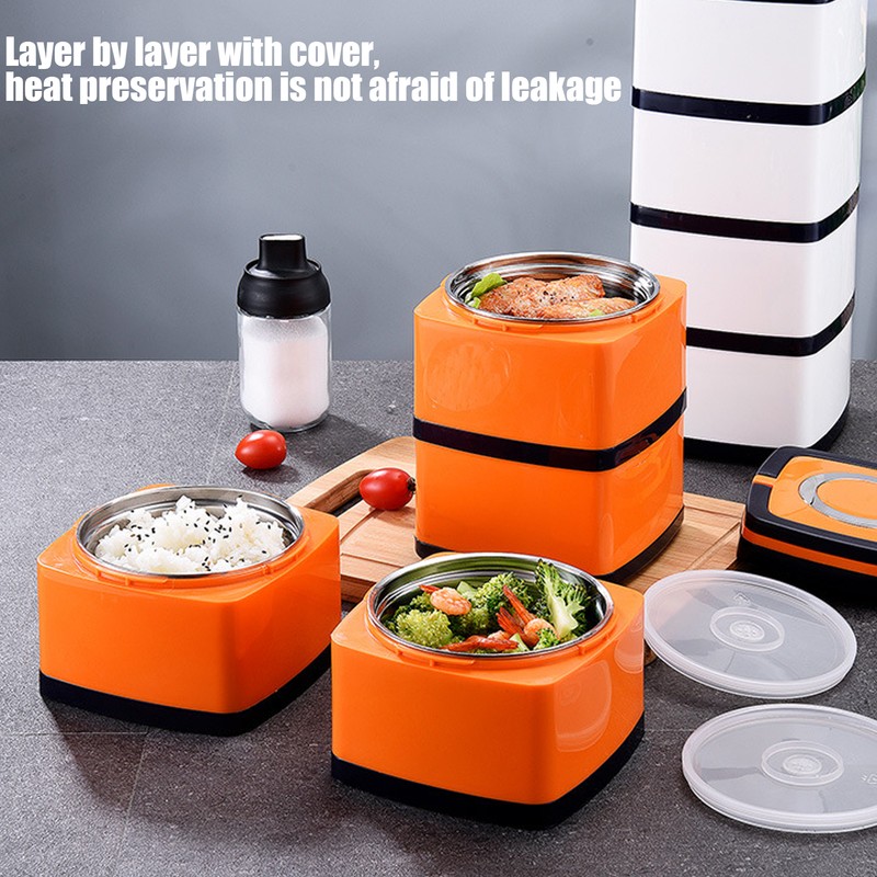 304 Stainless Steel Insulated Bento Box Leakproof Stackable Japanese Insulated