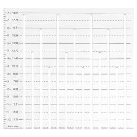 AHANDMAKER 2 x Ruler Template for Tying Blankets, Square Acrylic Quilting Templates Ruler Acrylic Quilting Rulers Quilting Accessories for Ceiling Making Cutting Work