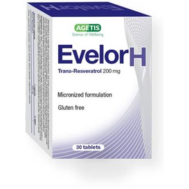 AGETIS EVELOR H, TRANS- RESVERATROL 200MG 30TABLETS