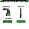 Japtend Fuel Line Quick Connect Fittings, 2 Sets Fuel Line