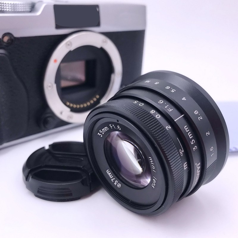 35mm F1.6 Large Aperture Manual Focus Fixed Prime Lens Wide