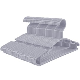 GoodtoU Plastic Baby Hangers, Gray, 60 Pack, Sturdy and Durable, Ideal for Kids' Clothes