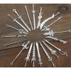 USAminiature 10pcs Lot Dollhouse Miniature Weapons Swords Spears knief Action