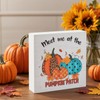 Fall Decorations for Home Office, Rustic Pumpkin Patch Wood Box