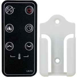 Replacement Remote Control for Cloud Mountain Electric Fireplace EF2104KY EF2105MA EF2106IL EF2107MO EF2108AZ,with Wall Mounting Bracket