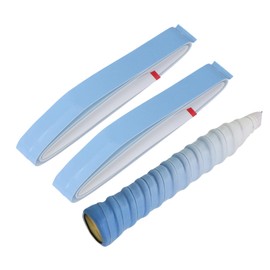 RENEWREVITAL Grip Tape, Tennis, Badminton, Set of 2, Convex Design, Grip Tape, Shock Absorption, Anti-Slip, For Racquets, Wet Type, Blue (Gradation), Convenient to Use, Multi-Purpose