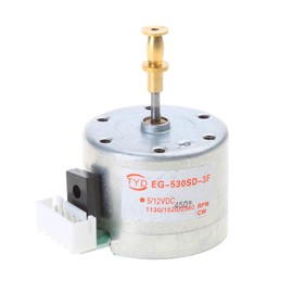 NOPOXA EG530SD-3F C5-12V 3-Speed 33/45/78 Adjustable Metal Turntable Motor Copper Sleeve Motor for Record Player