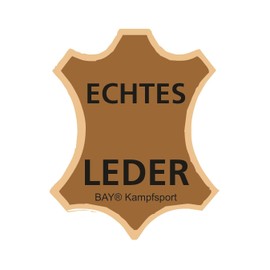 BAY® GENUINE LEATHER SIGNAL LINEAR HAND CLAMP BADS STRAIGHT PACK OF 2 BLACK