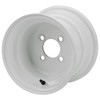 10" Steel White Golf Cart Wheel (Single Wheel Only)