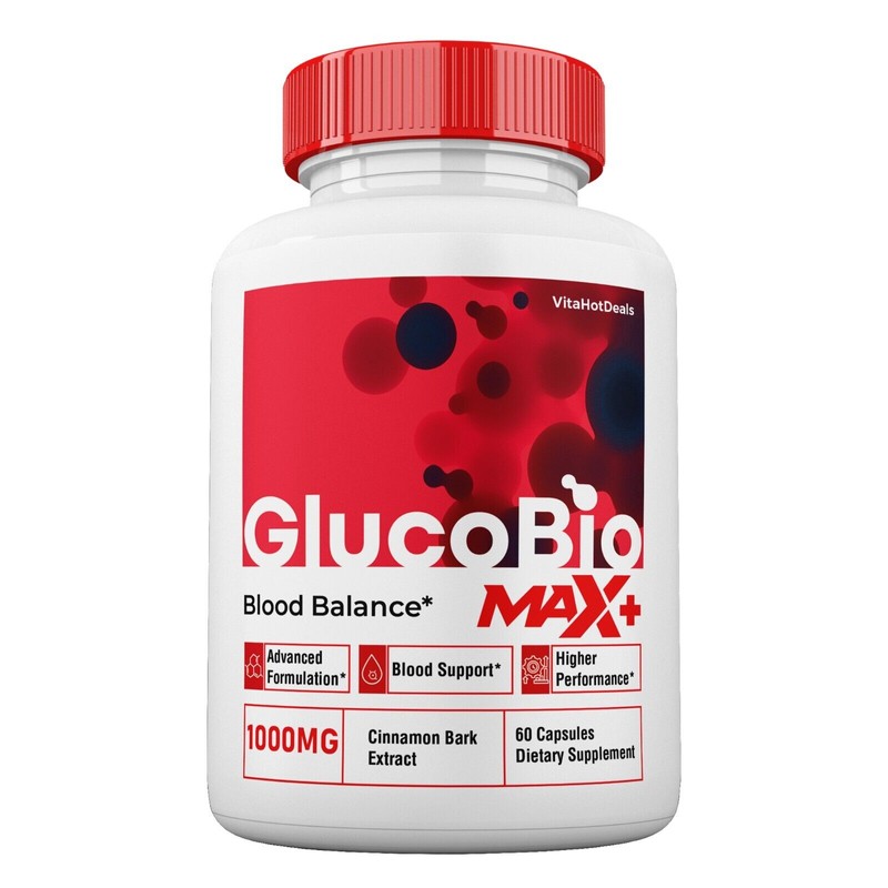 GlucoBio Max + Blood Support Capsules, 2X Higher Strength, GlucoBio