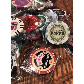 100 Poker Casino Chip Protectors. Clear Clam Type Design/ USA  Made In Stock