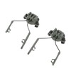 2Pcs Suspension Headset Bracket Helmet 19‑21mm Rail Adapter Rotatable Headphones